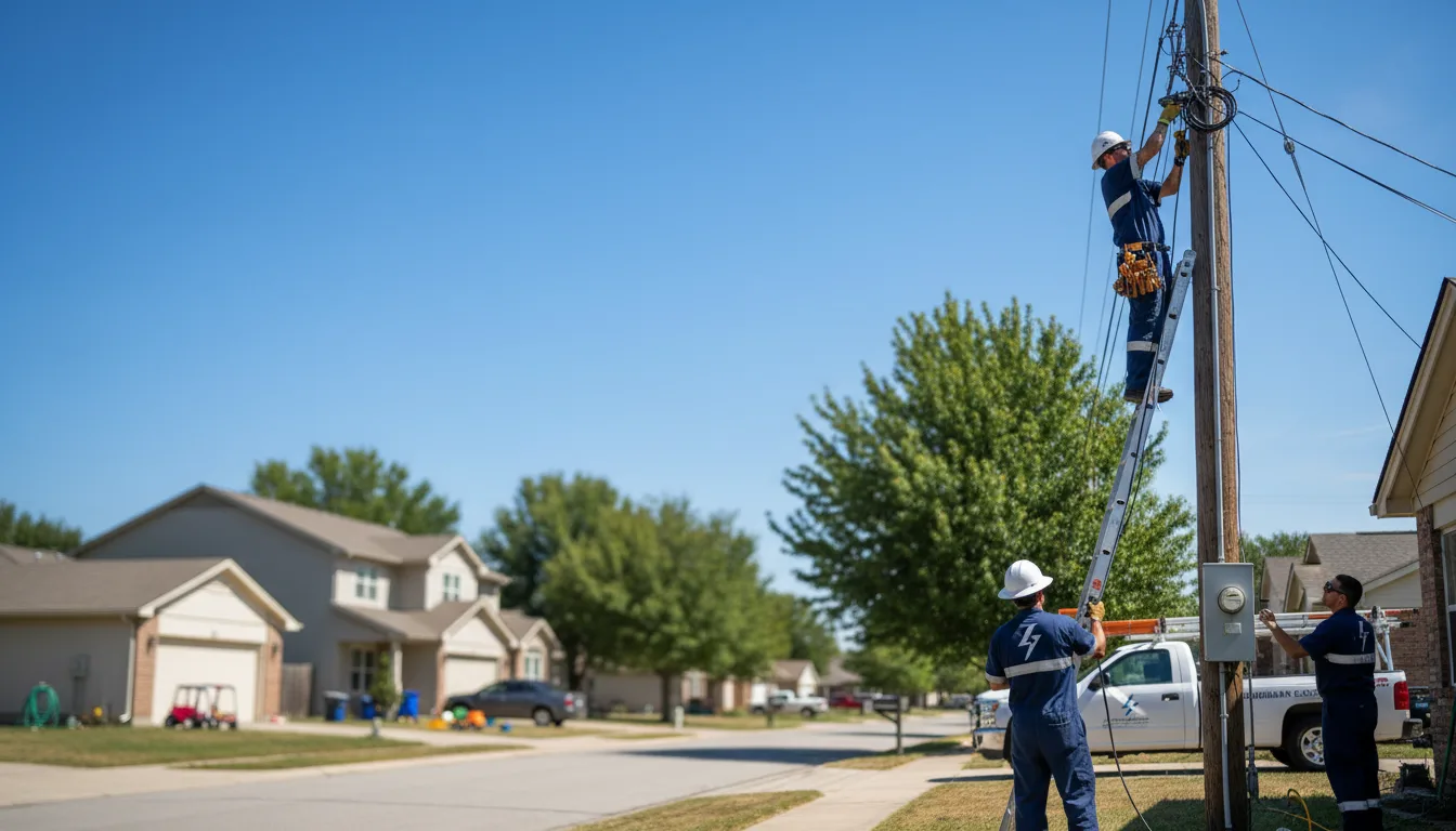 Residential electrician providing installation services in Grafton, WI